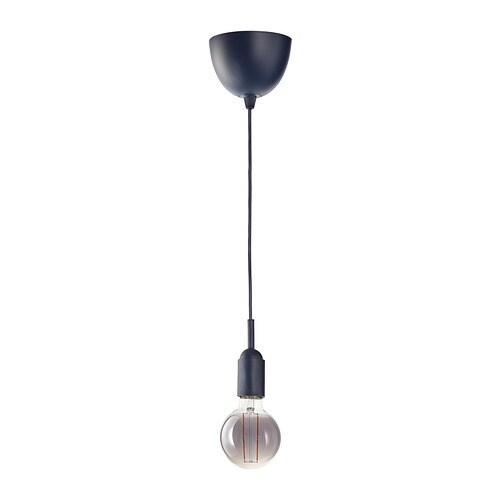 IKEA GRÅVACKA / MOLNART pendant lamp with LED bulb Model Image