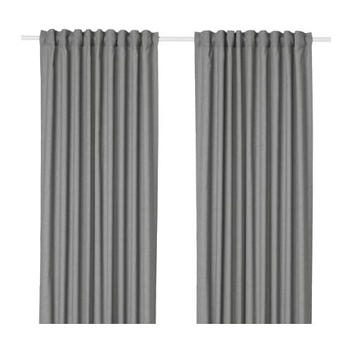 IKEA HANNALENA room darkening curtains, 1 pair Model Image