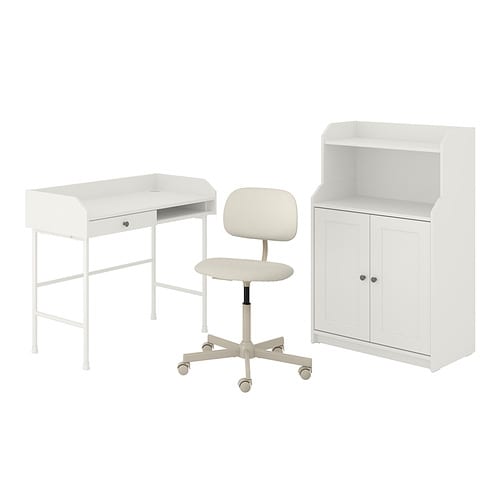 IKEA HAUGA/BLECKBERGET desk and storage combination Model Image