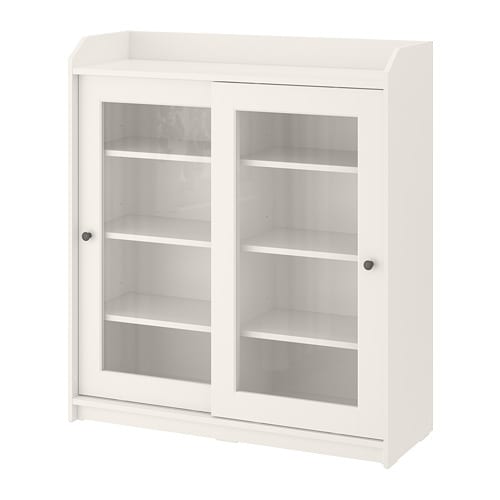 IKEA HAUGA glass-door cabinet Model Image