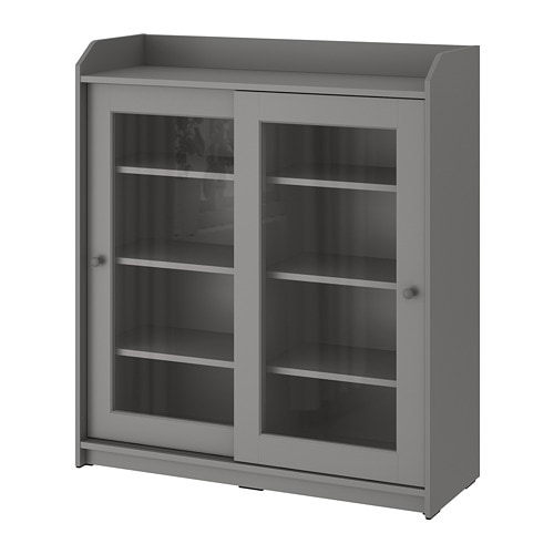 IKEA HAUGA glass-door cabinet Model Image