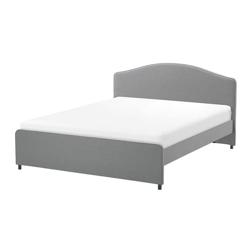 IKEA HAUGA upholstered bed frame Model Image