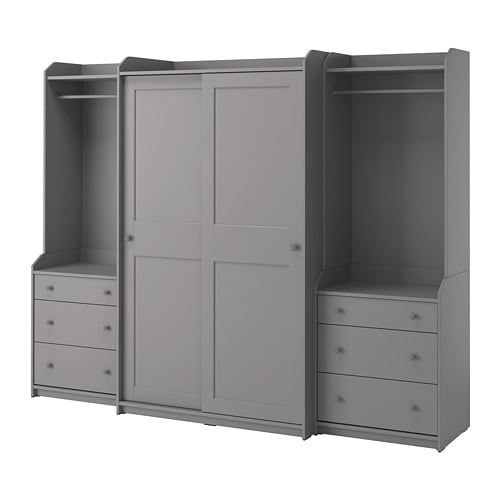 IKEA HAUGA wardrobe combination Model Image