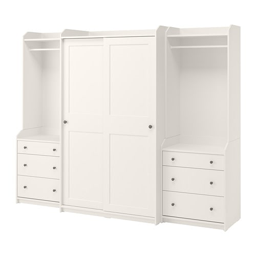 IKEA HAUGA wardrobe combination Model Image