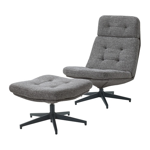 IKEA HAVBERG armchair and ottoman Model Image