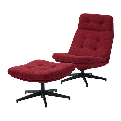 IKEA HAVBERG armchair and ottoman Model Image