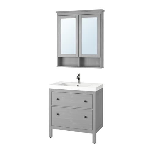 IKEA HEMNES / ODENSVIK bathroom furniture, set of 4 Model Image