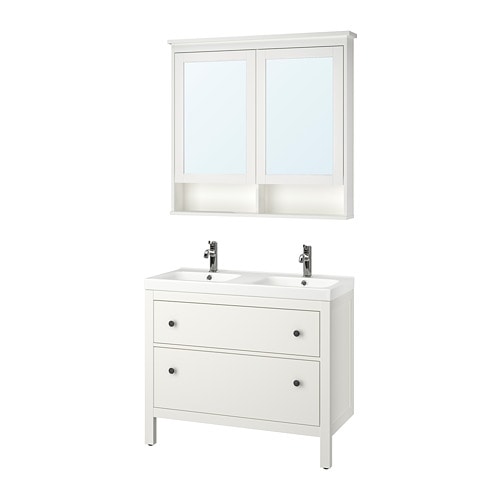 IKEA HEMNES / ODENSVIK bathroom furniture, set of 5 Model Image