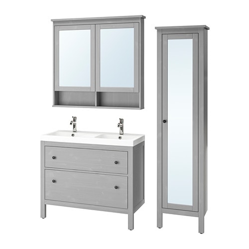 IKEA HEMNES / ODENSVIK bathroom furniture, set of 6 Model Image