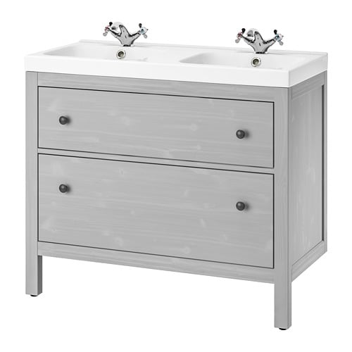 IKEA HEMNES / ODENSVIK sink cabinet with 2 drawers Model Image