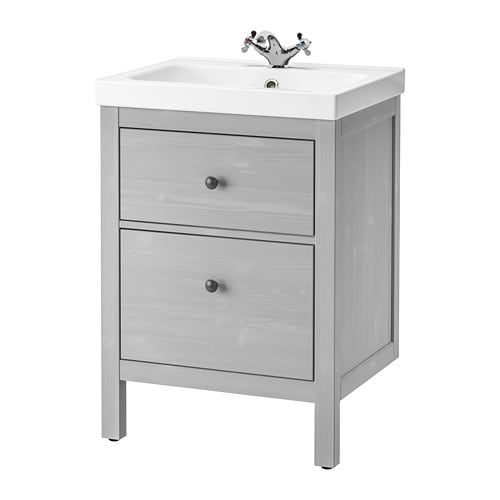 IKEA HEMNES / ODENSVIK sink cabinet with 2 drawers Model Image