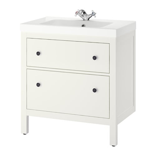 IKEA HEMNES / ODENSVIK sink cabinet with 2 drawers Model Image