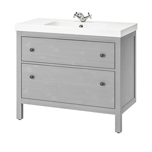 IKEA HEMNES / ODENSVIK sink cabinet with 2 drawers Model Image