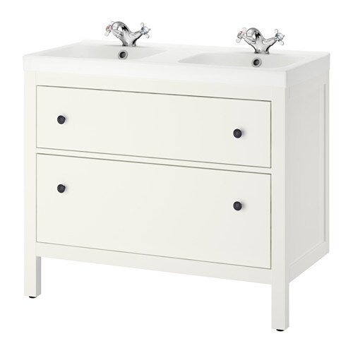 IKEA HEMNES / ODENSVIK sink cabinet with 2 drawers Model Image