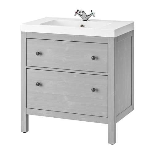 IKEA HEMNES / ODENSVIK sink cabinet with 2 drawers Model Image