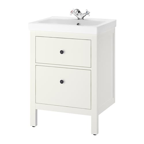 IKEA HEMNES / ODENSVIK sink cabinet with 2 drawers Model Image