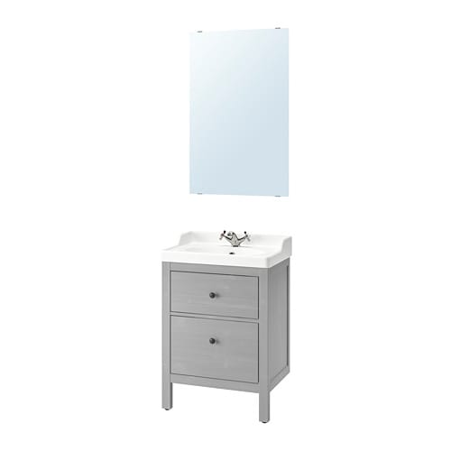 IKEA HEMNES / RÄTTVIKEN bathroom furniture, set of 4 Model Image