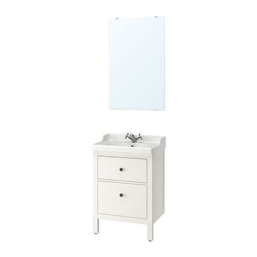 IKEA HEMNES / RÄTTVIKEN bathroom furniture, set of 4 Model Image