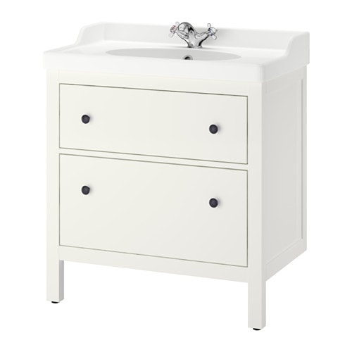 IKEA HEMNES / RÄTTVIKEN sink cabinet with 2 drawers Model Image