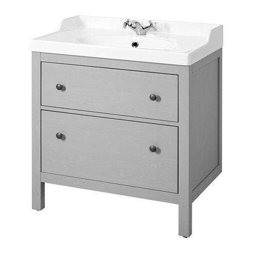 IKEA HEMNES / RÄTTVIKEN sink cabinet with 2 drawers Model Image