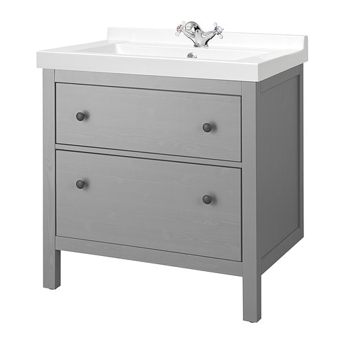 IKEA HEMNES / SKOTTVIKEN sink cabinet with 2 drawers Model Image