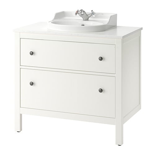 IKEA HEMNES / TOLKEN Bathroom vanity with sink & faucet Model Image