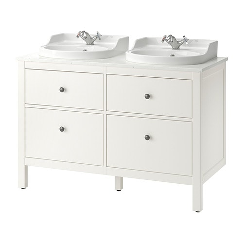 IKEA HEMNES / TOLKEN Bathroom vanity with sink & faucets Model Image