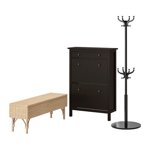 IKEA HEMNES / TOLKNING hallway furniture, set of 3 Model Image