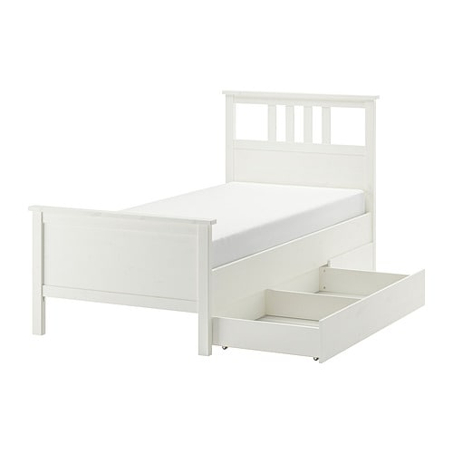 IKEA HEMNES bed frame with 2 storage boxes Model Image