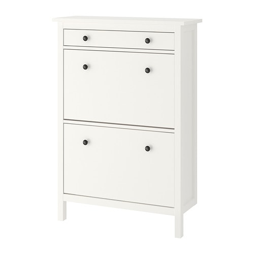 IKEA HEMNES shoe cabinet with 2 compartments Model Image