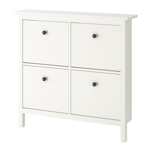 IKEA HEMNES shoe cabinet with 4 compartments Model Image