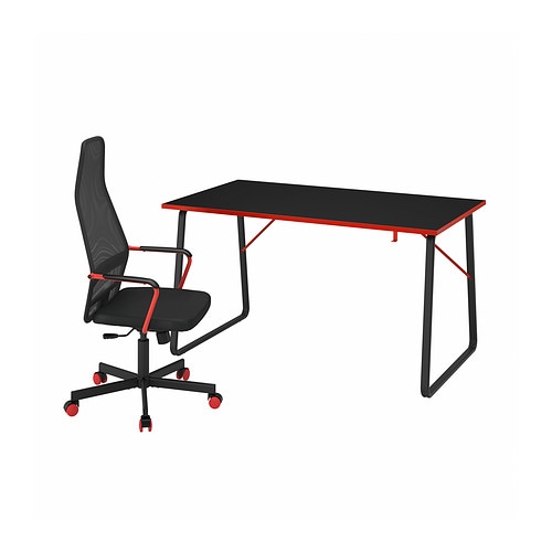 IKEA HUVUDSPELARE gaming desk and chair Model Image