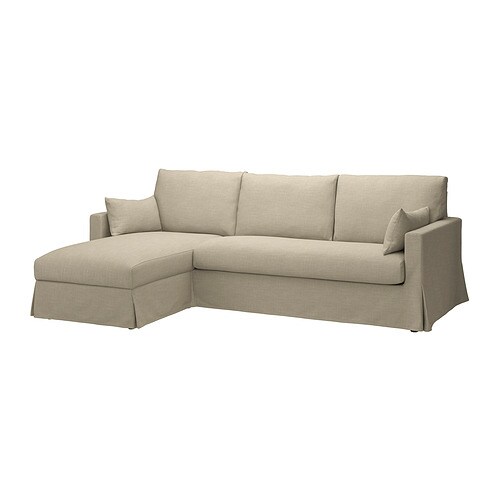 IKEA HYLTARP sofa w chaise, left Model Image