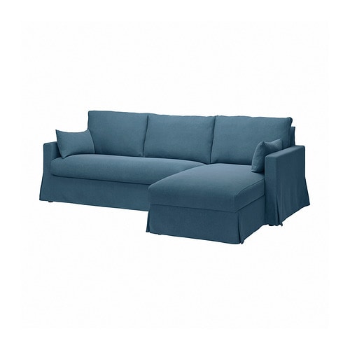 IKEA HYLTARP sofa w chaise, right Model Image