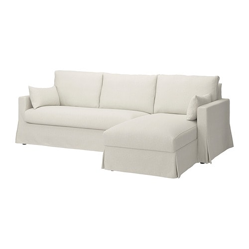 IKEA HYLTARP sofa w chaise, right Model Image