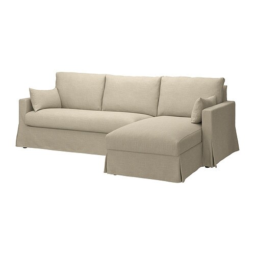 IKEA HYLTARP sofa w chaise, right Model Image