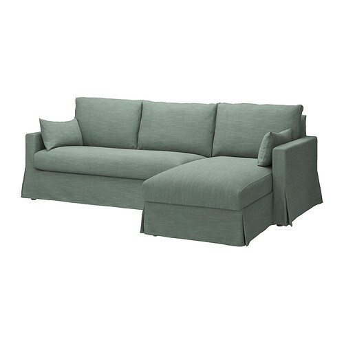 IKEA HYLTARP sofa w chaise, right Model Image