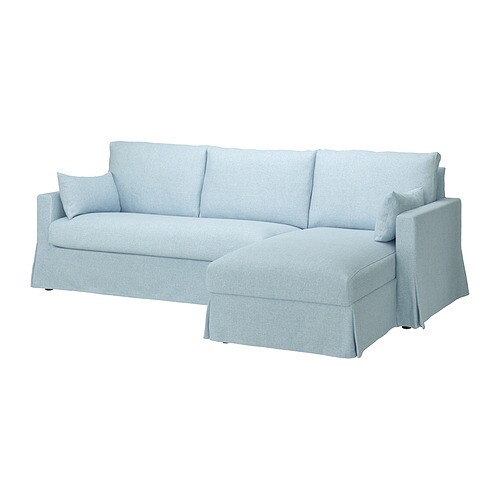 IKEA HYLTARP sofa w chaise, right Model Image