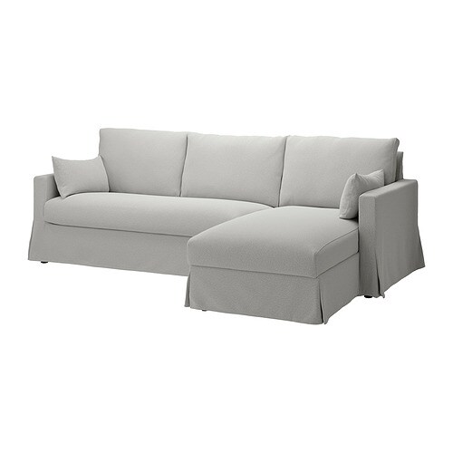 IKEA HYLTARP sofa w chaise, right Model Image