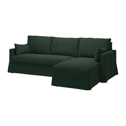 IKEA HYLTARP sofa w chaise, right Model Image