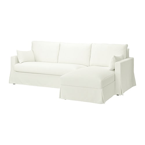 IKEA HYLTARP sofa w chaise, right Model Image