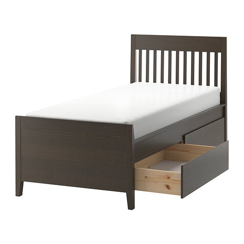 IKEA IDANÄS bed frame with storage Model Image