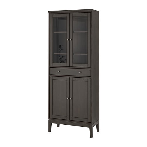 IKEA IDANÄS high cabinet w gls-drs and 1 drawer Model Image