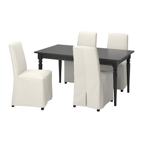 IKEA INGATORP / BERGMUND table and 4 chairs Model Image