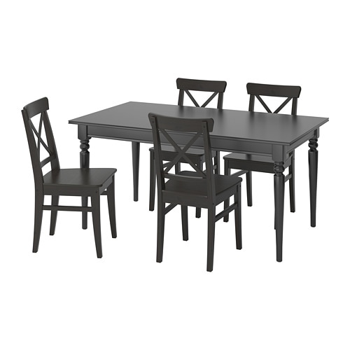 IKEA INGATORP / INGOLF table and 4 chairs Model Image