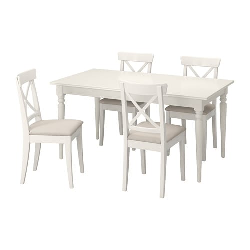 IKEA INGATORP / INGOLF table and 4 chairs Model Image