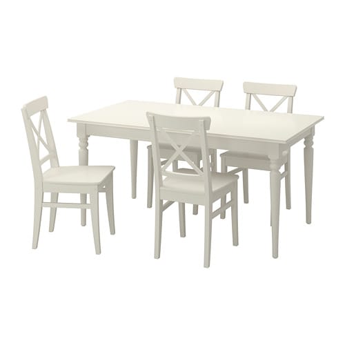 IKEA INGATORP / INGOLF table and 4 chairs Model Image