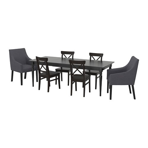 IKEA INGATORP / INGOLF table and 6 chairs Model Image