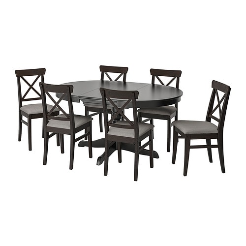 IKEA INGATORP / INGOLF table and 6 chairs Model Image