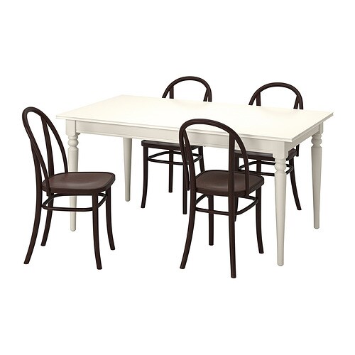 IKEA INGATORP / SKOGSBO table and 4 chairs Model Image